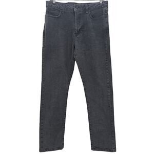 Kenneth Cole Mens size 32/30 Stretch Slim Fit Low Rise Black Denim Jeans NEW